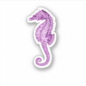 Sticker Seahorse rose (Devant)