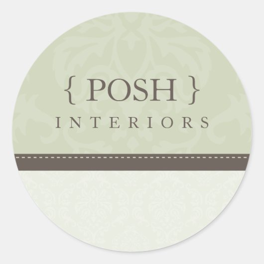 STICKER SEAL :: goddelijk damast 9B (Voorkant)