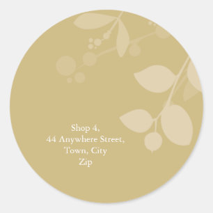 STICKER SEAL :: Gom gebladerte 5