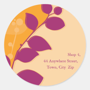 STICKER SEAL :: Gom gebladerte 8