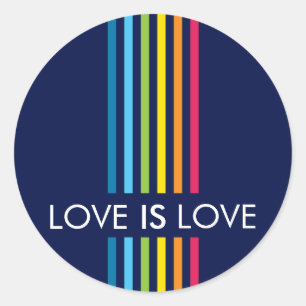 STICKER SEAL kleurrijke heldere regenboogstreep