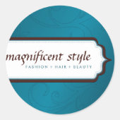 STICKER SEAL :: magnificence stylisée 4 (Devant)