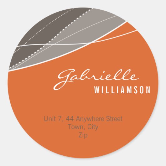 STICKER SEAL :: moderne elegantie 8 (Voorkant)