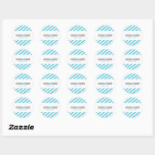 STICKER SEAL moderne simple bande de parties scint (Feuille)