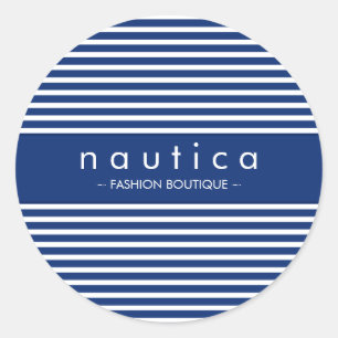 STICKER SEAL :: nautische gestreepte 4