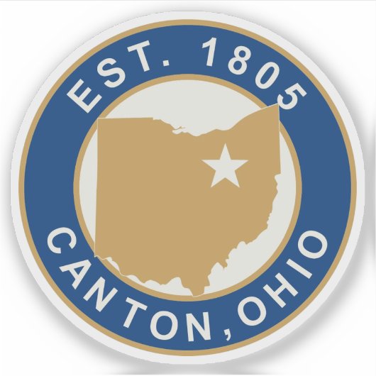 Sticker Seal of Canton, Ohio, USA (Devant)