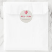 STICKER SEAL schattig bruiloft vingerafdruk hart l (Tas)