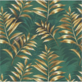 Sticker Seamless pattern with golden ferns (Devant)