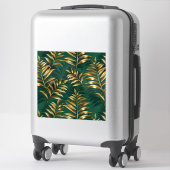 Sticker Seamless pattern with golden ferns (Sur valise)