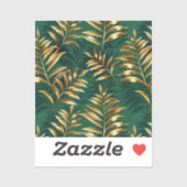 Sticker Seamless pattern with golden ferns (Feuille)