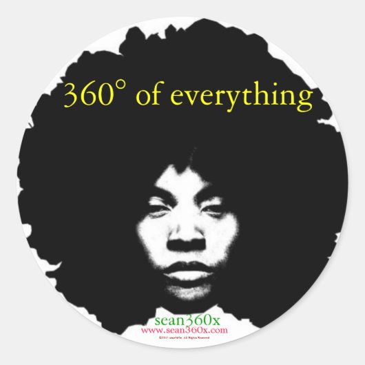 Sticker Sean360x 360° (Voorkant)