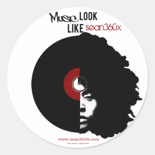 Sticker sean360x MUSic (Voorkant)