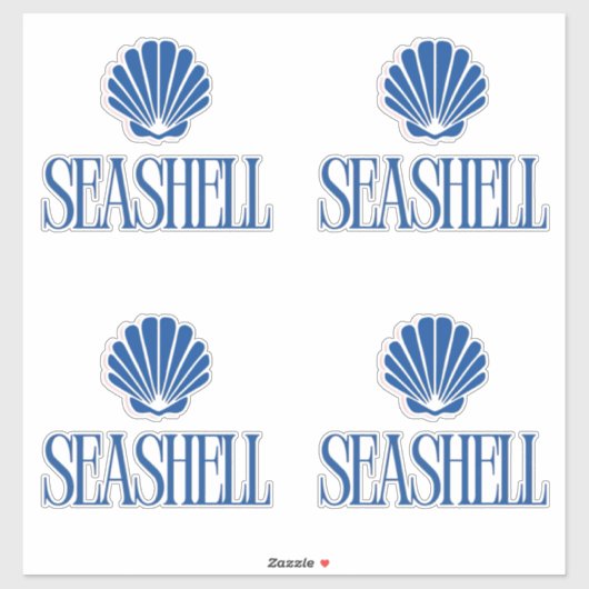 Sticker Seashell (Feuille)