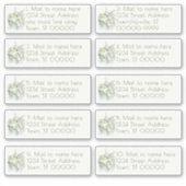 Sticker Seaside Garden Wedding Mail Adresses individuelles (Devant)