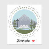 Sticker Seattle (Feuille)