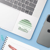 Sticker Seattle Washington (Ordinateur portable avec iPhone)
