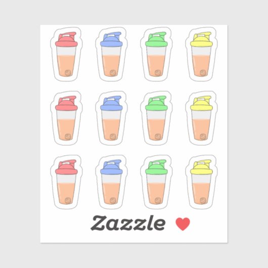 Sticker Secouants de Protéines Planificateur de Gym Bujo C (Feuille)