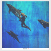 Sticker Secourir les dauphins (Feuille)