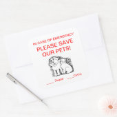 Sticker Secourt animal (Enveloppe)