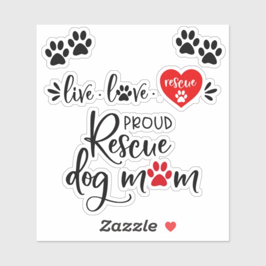 Sticker Secourt de chien Pack 2 Quatre individus (Feuille)