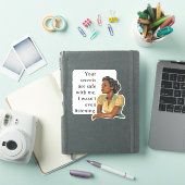 Sticker Secrets en sécurité avec moi Sarcastique Retro fem (Couverture iPad)