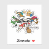 Sticker Secteur V de la Mission (Feuille)