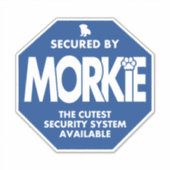 Sticker Sécurisé par Morkie (Devant)