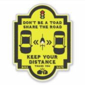 Sticker Sécurité routière à bicyclette (Devant)
