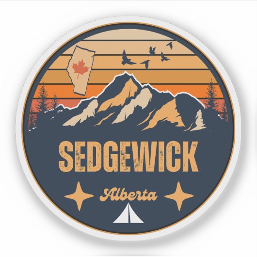Sticker Sedgewick, Alberta (Devant)