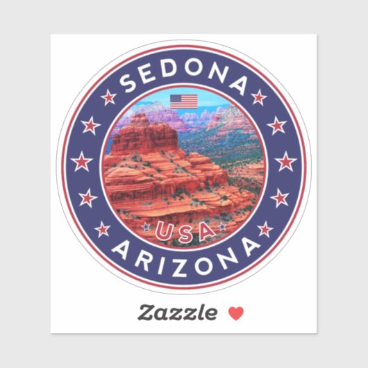 Sticker Sedona Arizona, Sedona (Feuille)