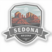 Sticker Sedona Arizona Travel Red Rocks (Devant)