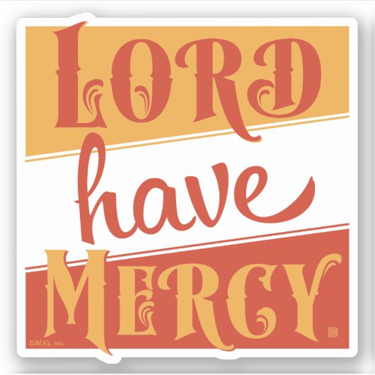 Sticker Seigneur aie pitié (Devant)