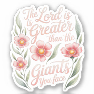 Sticker Seigneur Plus Grand Que Les Géants Que Vous Affron