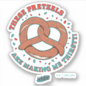 Sticker Seinfeld | Ces Pretzels me donnent soif (Devant)