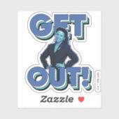 Sticker Seinfeld | Elaine - Sortez ! (Feuille)