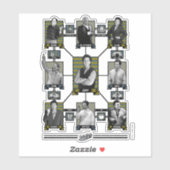 Sticker Seinfeld | Graphique de relation de caractère (Feuille)