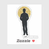 Sticker Seinfeld | Jerry Seinfeld Silhouette (Feuille)