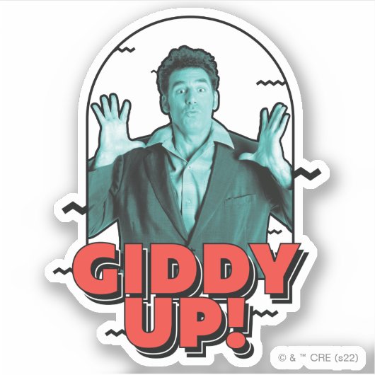 Sticker Seinfeld | Kramer - Giddy Up! (Devant)