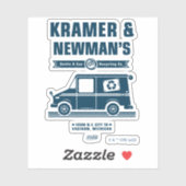 Sticker Seinfeld | Kramer & Newman's Recycling Co. (Feuille)