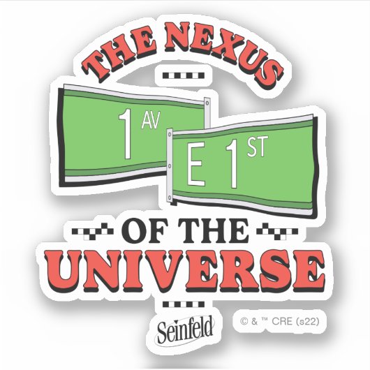 Sticker Seinfeld | Le Nexus de l'Univers (Devant)