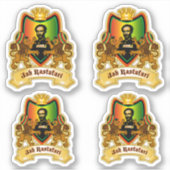 Sticker Selassie Rasta Crest (Devant)