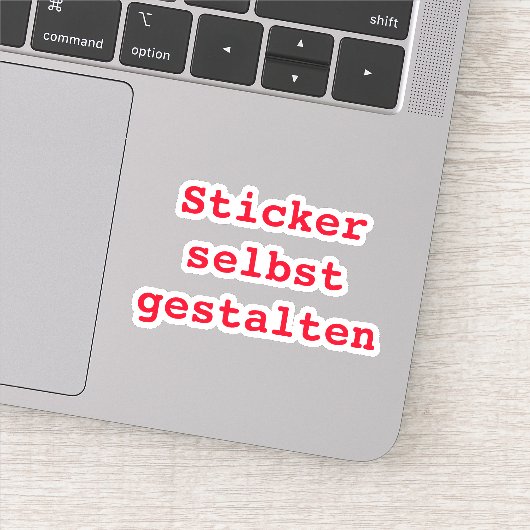 Sticker selbst gestalten (Detail)