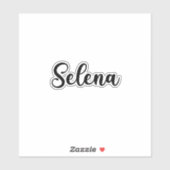 Sticker Selena Name - Calligraphie manuscrite (Feuille)