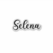 Sticker Selena Name - Calligraphie manuscrite (Devant)