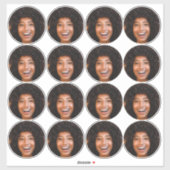 Sticker Selfie | Votre visage Photo Fun Bachelorette Party (Feuille)