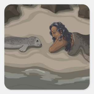 Sticker Selkie et Pup