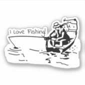 Sticker Semaine de la pêche - J'aime la pêche! (Devant)