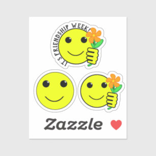 Sticker Semaine de l'amitié Sourire