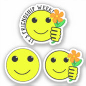 Sticker Semaine de l'amitié Sourire (Recto)