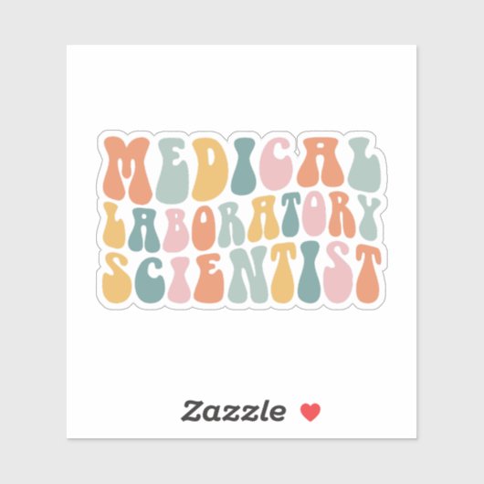 Sticker Semaine Médicale des scientifiques de laboratoire (Feuille)